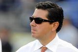 BALTIMORE, MD - AUGUST 13:  Dan Snyder, owner of the Washington Redskins, during warm ups of a NFL preseason football game against the Baltimore Ravens on August 13, 2009 at M & T Bank Stadium in Baltimore, Maryland.   (Photo by Mitchell Layton/Getty Images)