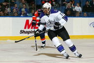 UNIONDALE, NY - FEBRUARY 10:  Wayne Simmonds #17 of the Los Angeles Kings skates against the New York Islanders on February 10, 2009 at Nassau Coliseum in Uniondale, New York. The Kings defeated the Islanders 4-3 after a shootout.  (Photo by Jim McIsaac/Getty Images)