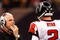 NEW ORLEANS - DECEMBER 07:  Head coach Mike Smith talks with quarterback Matt Ryan #2 of the Atlanta Falcons throws a pass against the New Orleans Saints on December 7, 2008 at the Superdome in New Orleans, Louisiana.   The Saints defeated the Falcons 29-25.  (Photo by Chris Graythen/Getty Images)
