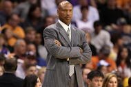 PHOENIX - NOVEMBER 11: Head coach Byron Scott of the New Orleans Hornets watches the NBA game against the Phoenix Suns at US Airways Center on November 11, 2009 in Phoenix, Arizona. The Suns defeated the Hornets 124-104. NOTE TO USER: User expressly acknowledges and agrees that, by downloading and or using this photograph, User is consenting to the terms and conditions of the Getty Images License Agreement. (Photo by Christian Petersen/Getty Images)