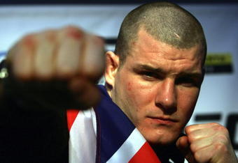 MANCHESTER, UNITED KINGDOM - FEBRUARY 23:  British Ultimate Fighting Champion Michael Bisping poses for photographs during the photocall to announce the arrival of Ultimate Fighting Championship bouts in the UK. 23 February, 2007, Manchester, England. Ultimate fighting, a mixture of martial arts is claimed to be one of the world's fastest growing sports and the largest championship in Britain is to be staged at Manchester's MEN arena on 21st April.  (Photo by Christopher Furlong/Getty Images)