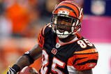 CINCINNATI - OCTOBER 25:  Chad Ochocinco #85 of the Cincinnati Bengals scores a touchdown during the NFL game against the Chicago Bears at Paul Brown Stadium on October 25, 2009 in Cincinnati, Ohio.  The Bengals won 45-10.  (Photo by Andy Lyons/Getty Images)