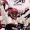 15 Feb 1998: Dale Earnhardt celebrates after winning the Daytona 500 at Daytona International Speedway in Daytona Beach, Florida.