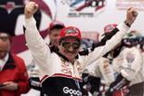 15 Feb 1998: Dale Earnhardt celebrates after winning the Daytona 500 at Daytona International Speedway in Daytona Beach, Florida.