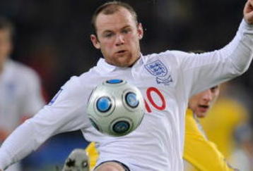 DNEPROPETROVSK, UKRAINE - OCTOBER 10: Wayne Rooney on the ball during the FIFA 2010 World Cup Group 6 Qualifying match between Ukraine and England at the Dnipro Arena on October 10, 2009 in Dnepropetrovsk, Ukraine.  (Photo by Michael Regan/Getty Images)