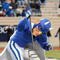 DURHAM, NC - NOVEMBER 29:  The mascot of the Duke Blue Devils throws his pitchfork into the endzone during the game against the North Carolina Tar Heels at Wallace Wade Stadium on November 29, 2008 in Durham, North Carolina. (Photo by Kevin C. Cox/Getty Images)