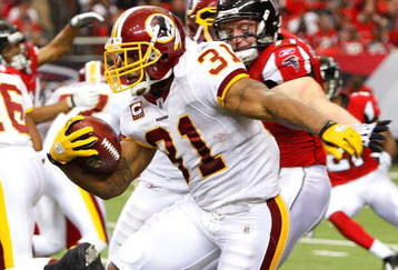 ATLANTA - NOVEMBER 08:  Rock Cartwright #31 of the Washington Redskins against the Atlanta Falcons at Georgia Dome on November 8, 2009 in Atlanta, Georgia.  (Photo by Kevin C. Cox/Getty Images)