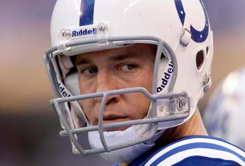 INDIANAPOLIS - NOVEMBER 08:  Peyton Manning #18 of the Indianapolis Colts is pictured during the NFL game against the Houston Texans at Lucas Oil Stadium on November 8, 2009 in Indianapolis, Indiana.  The Colts won 20-17.  (Photo by Andy Lyons/Getty Images)