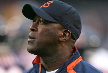 CHICAGO - AUGUST 22: Head coach Lovie Smith of the Chicago Bears watches his team during warm-ups before a pre-season game against the New York Giants on August 22, 2009 at Soldier Field in Chicago, Illinois. The Bears defeated the Giants 17-3. (Photo by Jonathan Daniel/Getty Images)