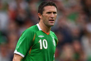 LIMERICK, IRELAND - AUGUST 12:  Robbie Keane of Republic of Ireland in action during the International Friendly match between Republic of Ireland and Australia at Thomond Park on August 12, 2009 in Limerick, Ireland.  (Photo by Ian Walton/Getty Images)