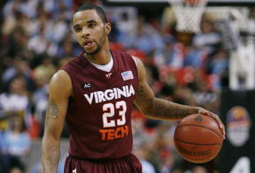 ATLANTA - MARCH 13:  Malcolm Delaney #23 of the Virginia Tech Hokies dribbles against the North Carolina Tar Heels during day two of the 2009 ACC Men's Basketball Tournament on March 13, 2009 at the Georgia Dome in Atlanta, Georgia.  (Photo by Kevin C. Cox/Getty Images)
