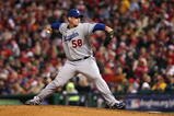 PHILADELPHIA - OCTOBER 18:  Chad Billingsley #58 of the Los Angeles Dodgers pitches against the Philadelphia Phillies in Game Three of the NLCS during the 2009 MLB Playoffs at Citizens Bank Park on October 18, 2009 in Philadelphia, Pennsylvania.  (Photo by Nick Laham/Getty Images)