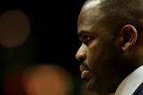 CHICAGO - JANUARY 12: Head coach Nate McMillan of the Portland Trail Blazers listens to his assistant coaches during a game against the Chicago Bulls on January 12, 2009 at the United Center in Chicago, Illinois. The Trail Blazers defeated the Bulls 109-95. NOTE TO USER: User expressly acknowledges and agreees that, by downloading and/or using this Photograph, User is consenting to the terms and conditions of the Getty Images License Agreement.  (Photo by Jonathan Daniel/Getty Images)