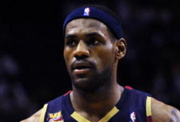 ORLANDO, FL - NOVEMBER 11:  LeBron James #23 of the Cleveland Cavaliers stands on the court during the game against the Orlando Magic on November 11, 2009 at Amway Arena in Orlando, Florida. NOTE TO USER: User expressly acknowledges and agrees that, by downloading and/or using this Photograph, user is consenting to the terms and conditions of the Getty Images License Agreement. (Photo by Sam Greenwood/Getty Images)