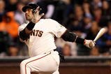 SAN FRANCISCO - AUGUST 26:  Bengie Molina #1 of the San Francisco Giants hits a pinch hit 3 run home run to give the Giants a 4-3 lead in the eighth inning of their game against the Arizona Diamondbacks at AT&T Park on August 26, 2009 in San Francisco, California.  (Photo by Ezra Shaw/Getty Images for Reebok)