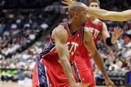 MINNEAPOLIS - OCTOBER 28: Rafer Alston #1 of the New Jersey Nets drives to the basket against the Minnesota Timberwolves at the Target Center on October 28, 2009 in Minneapolis, Minnesota. The Timberwolves defeated the Nets 95-93. NOTE TO USER: User expressly acknowledges and agrees that, by downloading and or using this photograph, User is consenting to the terms and conditions of the Getty Images License Agreement. (Photo by Genevieve Ross/Getty Images)