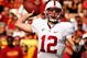 LOS ANGELES - NOVEMBER 14:  Quarterback Andrew Luck #12 of the Stanford Cardinal throws a pass against the USC Trojans on November 14, 2009 at the Los Angeles Coliseum in Los Angeles, California.    (Photo by Stephen Dunn/Getty Images)