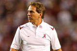 TUSCALOOSA, AL - NOVEMBER 07:  Head coach Nick Saban of the Alabama Crimson Tide against the Louisiana State University Tigers at Bryant-Denny Stadium on November 7, 2009 in Tuscaloosa, Alabama.  (Photo by Kevin C. Cox/Getty Images)