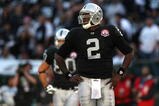 OAKLAND, CA - NOVEMBER 15:  JaMarcus Russell #2 of the Oakland Raiders looks on against the Kansas City Chiefs during an NFL game at Oakland-Alameda County Coliseum on November 15, 2009 in Oakland, California.  (Photo by Jed Jacobsohn/Getty Images)