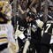 PITTSBURGH, PA - NOVEMBER 14: Bill Guerin #13 of the Pittsburgh Penguins celebrates with Sidney Crosby #87 after scoring the game tying goal with seconds remaining in the third period against the Boston Bruins at Mellon Arena on November 14, 2009 in Pittsburgh, Pennsylvania. (Photo by Justin K. Aller/Getty Images)