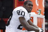 KANSAS CITY, MO - SEPTEMBER 20:  Darren McFadden #20 of the Oakland Raiders looks on during the game against the Kansas City Chiefs at Arrowhead Stadium on September 20, 2009 in Kansas City, Missouri. (Photo by Jamie Squire/Getty Images)