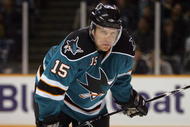 SAN JOSE, CA - OCTOBER 30:  Dany Heatley #15 of the San Jose Sharks in action during their game against the Colorado Avalanche at the HP Pavilion on October 30, 2009 in San Jose, California.  (Photo by Ezra Shaw/Getty Images)