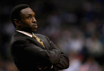 DALLAS - APRIL 27:  Head coach Avery Johnson of the Dallas Mavericks watches the action against the New Orleans Hornets in Game Four of the Western Conference Quarterfinals during the 2008 NBA Playoffs at the American Airlines Center on April 27, 2008 in Dallas, Texas.  The Hornets won 97-84.  NOTE TO USER: User expressly acknowledges and agrees that, by downloading and or using this photograph, User is consenting to the terms and conditions of the Getty Images License Agreement.  (Photo by Roanld Martinez/Getty Images)