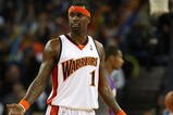 OAKLAND, CA - MARCH 15:  Stephen Jackson #1 of the Golden State Warriors is called for his second technical foul and is thrown out of the game by referee Tony Brothers against the Phoenix Suns during an NBA game on March 15, 2009 at Oracle Arena in Oakland, California. NOTE TO USER: User expressly acknowledges and agrees that, by downloading and or using this photograph, User is consenting to the terms and conditions of the Getty Images License Agreement.  (Photo by Jed Jacobsohn/Getty Images)