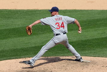 CHICAGO - AUGUST 09: Kerry Wood #34 of the Cleveland Indians delivers the pitch during the game against the Chicago White Sox on August 9, 2009 at U.S. Cellular Field in Chicago, Illinois. (Photo by Jonathan Daniel/Getty Images) 