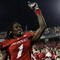 CINCINNATI - NOVEMBER 13:  Mardy Gilyard #1 of the Cincinnati Bearcats celebrates his teams 24-21 win over the West Virginia Mountaineers in the game at Nippert Stadium on November 13, 2009 in Cincinnati, Ohio.  (Photo by Andy Lyons/Getty Images)