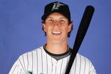 JUPITER, FL - FEBRUARY 22:  Chris Coghlan #72 of the Florida Marlins poses during photo day at Roger Dean Stadium on February 22, 2009 in Jupiter, Florida.  (Photo by Doug Benc/Getty Images)