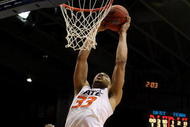 DAYTON, OH - MARCH 20: Marshall Moses #33 of the Oklahoma State Cowboys dunks the ball against the Tennessee Volunteers during the first round of the NCAA Division I Men's Basketball Tournament at the University of Dayton Arena on March 20, 2009 in Dayton, Ohio.  (Photo by Andy Lyons/Getty Images)