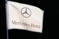 COLOGNE, GERMANY - SEPTEMBER 11:  A Mercedes-Benz  flag during the second round of The Mercedes-Benz Championship at The Gut Larchenhof Golf Club on September 11, 2009 in Cologne, Germany.  (Photo by Stuart Franklin/Getty Images)