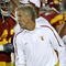 LOS ANGELES, CA - SEPTEMBER 26:  Head coach Pete Carroll of the USC Trojans works during warmups for the game with the Washington State Cougars on September 23, 2009 at the Los Angeles Coliseum in Los Angeles, California.  USC won 27-6.  (Photo by Stephen Dunn/Getty Images)