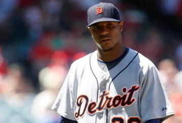 ANAHEIM, CA - AUGUST 26:  Edwin Jackson #36 of the Detroit Tigers walks back to the dugout against the Los Angeles Angels of Anaheim at Angel Stadium on August 26, 2009 in Anaheim, California.  (Photo by Jeff Gross/Getty Images)