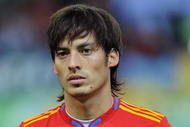 MADRID, SPAIN - NOVEMBER 14:  David Silva of Spain lines-up before the International friendly match between Argentina and Spain at the Vicente Calderon stadium on November 14, 2009 in Madrid, Spain.  (Photo by Denis Doyle/Getty Images)