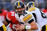 COLUMBUS, OH - NOVEMBER 14:  Quarterback James Vandenberg #16 of the Iowa Hawkeyes gets set to hand off the ball against the Ohio State Buckeyes at Ohio Stadium on November 14, 2009 in Columbus, Ohio.  (Photo by Jamie Sabau/Getty Images)