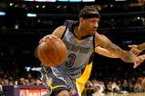 LOS ANGELES - NOVEMBER 6:   Allen Iverson #3 of the Memphis Grizzlies drives against the Los Angeles Lakers on November 6, 2009 at Staples Center in Los Angeles, California. The Lakers won 114-98. NOTE TO USER: User expressly acknowledges and agrees that, by downloading and/or using this Photograph, user is consenting to the terms and conditions of the Getty Images License Agreement.    (Photo by Stephen Dunn/Getty Images)