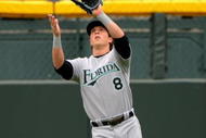 DENVER - MAY 10:  Left fielder Chris Coghlan #8 of the Florida Marlins fields a ball against the Colorado Rockies during MLB action at Coors Field on May 10, 2009 in Denver, Colorado. The Rockies defeated the Marlins 3-2.  (Photo by Doug Pensinger/Getty Images)