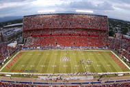 TUCSON, AZ - OCTOBER 04: General view of Arizona Stadium during Washington Huskies vs. Arizona Wildcats on October 4, 2008 at Arizona Stadium in Tucson, Arizona.  (Photo by Gregory Shamus/Getty Images)