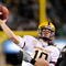 EUGENE,OR - NOVEMBER 14: Quarterback Samson Szakacsy #10 of the Arizona State Sun Devils throws a touchdown pass as linebacker Kenny Rowe #58 of the Oregon Ducks applies pressure in the third quarter of the game at Autzen Stadium on November 14, 2009 in Eugene, Oregon. Oregon Defeated arizona State 44-21. (Photo by Steve Dykes/Getty Images)