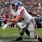 PHILADELPHIA - NOVEMBER 01:  Kevin Boss #89 of the New York Giants makes a catch for a touchdown in the first half against the Philadelphia Eagles on November 1, 2009 at Lincoln Financial Field in Philadelphia, Pennsylvania.  (Photo by Jim McIsaac/Getty Images)