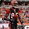 CINCINNATI - OCTOBER 25:  Chad Ochocinco #85 of the Cincinnati Bengals scores a touchdown during the NFL game against the Chicago Bears at Paul Brown Stadium on October 25, 2009 in Cincinnati, Ohio.  The Bengals won 45-10.  (Photo by Andy Lyons/Getty Images)