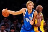 LOS ANGELES, CA - OCTOBER 30:  Dirk Nowitzki #41 of the Dallas Mavericks drives against Lamar Odom #7 of the Los Angeles Lakers during the NBA basketball game at Staples Center on October 30, 2009 in Los Angeles, California.  NOTE TO USER: User expressly acknowledges and agrees that, by downloading and/or using this Photograph, user is consenting to the terms and conditions of the Getty Images License Agreement.  (Photo by Kevork Djansezian/Getty Images)