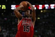 BOSTON - MAY 02:  John Salmons #15 of the Chicago Bulls takes a shot in the second half against the Boston Celtics in Game Seven of the Eastern Conference Quarterfinals during the 2009 NBA Playoffs at TD Banknorth Garden on May 2, 2009 in Boston, Massachusetts. The Celtics defeated the Bulls 109-99. NOTE TO USER: User expressly acknowledges and agrees that, by downloading and or using this photograph, User is consenting to the terms and conditions of the Getty Images License Agreement.  (Photo by Elsa/Getty Images)
