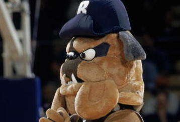 WINSTON-SALEM, NC - MARCH 17:  Blue the Bulldog, mascot of Butler University, cheers during round one of the NCAA Tournament Game against the Florida Gators at  Lawrence Joel Coliseum in Winston-Salem, North Carolina.  The Gators defeated the Bulldogs 69-68 in overtime.  (Photo by Craig Jones/Getty Images)