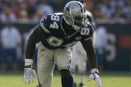 CLEVELAND - SEPTEMBER 7:  DeMarcus Ware #94 of the Dallas Cowboys lines up for a play during the game against the Cleveland Browns at Cleveland Browns Stadium on September 7, 2008 in Cleveland, Ohio.  (Photo by Kevin C. Cox/Getty Images)