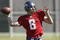 CHENEY, WA - AUGUST 3:  Quarterback Matt Hasselbeck #8 of the Seattle Seahawks sets up a pass during training camp at Eastern Washington University on August 3, 2005 in Cheney, Washington. (Photo by Jeff T. Green/Getty Images)