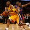 LOS ANGELES, CA - NOVEMBER 17:  Kobe Bryant #24 of the Los Angeles Lakers drives past Ben Gordon #7 of the Detroit Pistons in the second half at Staples Center on November 17, 2009 in Los Angeles, California. The Lakers defeated the Pistons 106-93.  NOTE TO USER: User expressly acknowledges and agrees that, by downloading and/or using this Photograph, user is consenting to the terms and conditions of the Getty Images License Agreement.  (Photo by Jeff Gross/Getty Images)