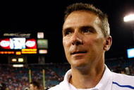 JACKSONVILLE, FL - OCTOBER 31: Head coach Urban Meyer of the Florida Gators against the Georgia Bulldogs at Jacksonville Municipal Stadium on October 31, 2009 in Jacksonville, Florida. (Photo by Kevin C. Cox/Getty Images)